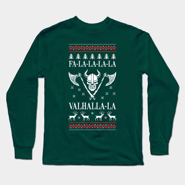 Christmas Xmas Fa La La La La La Valhalla La Long Sleeve T-Shirt by fromherotozero